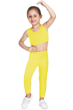 LEGGINS DANZA LYCRA GIALLO BABY